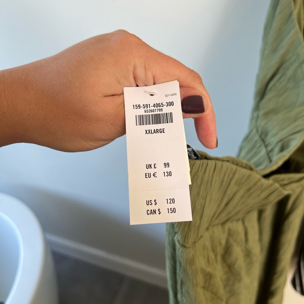 Abercrombie Green halter maxi